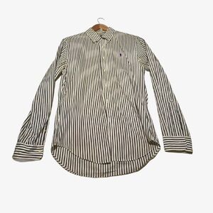 Ralph Lauren Black and White Striped Men's Shirt